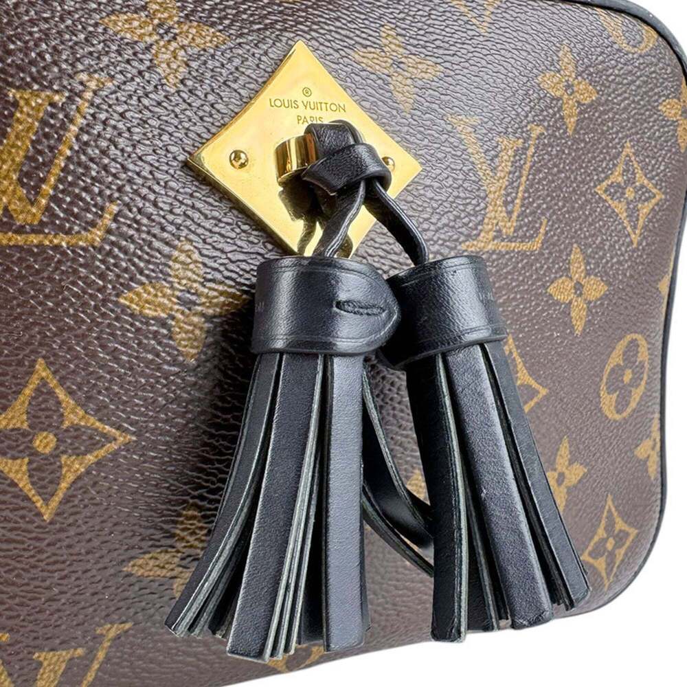 LOUIS VUITTON Authentic Black Monogram Canvas Shoulder Bag - Picture 9 of 13